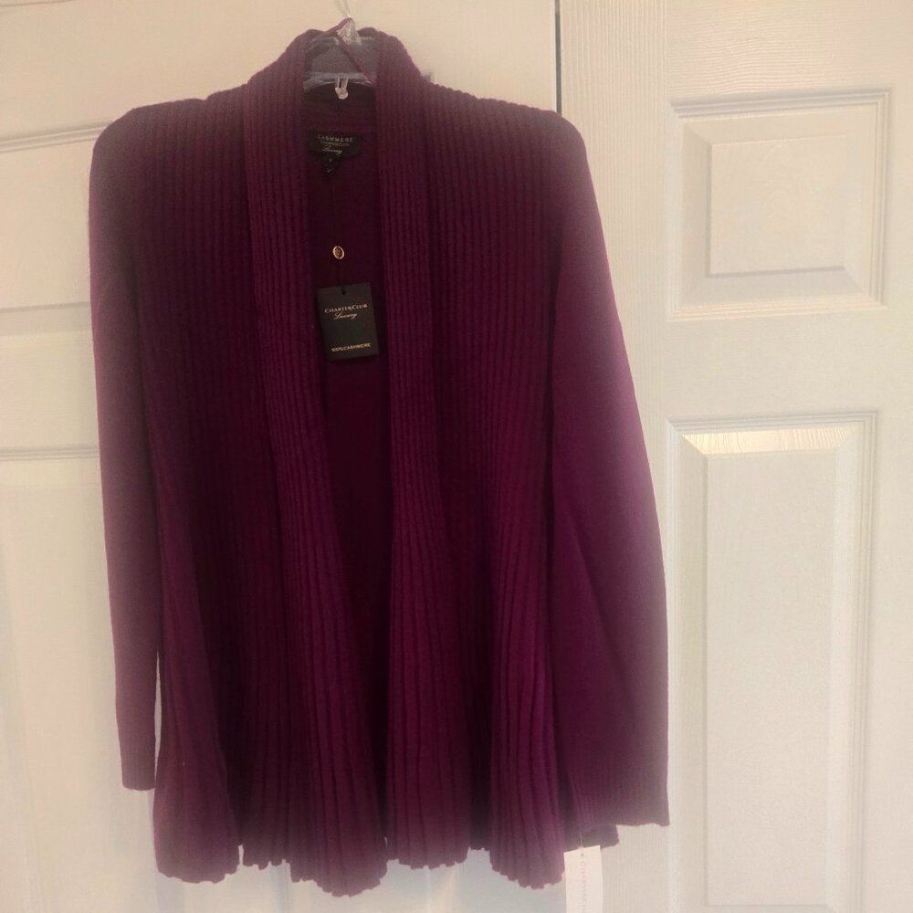 NWT Charter Club cashmere cardigan